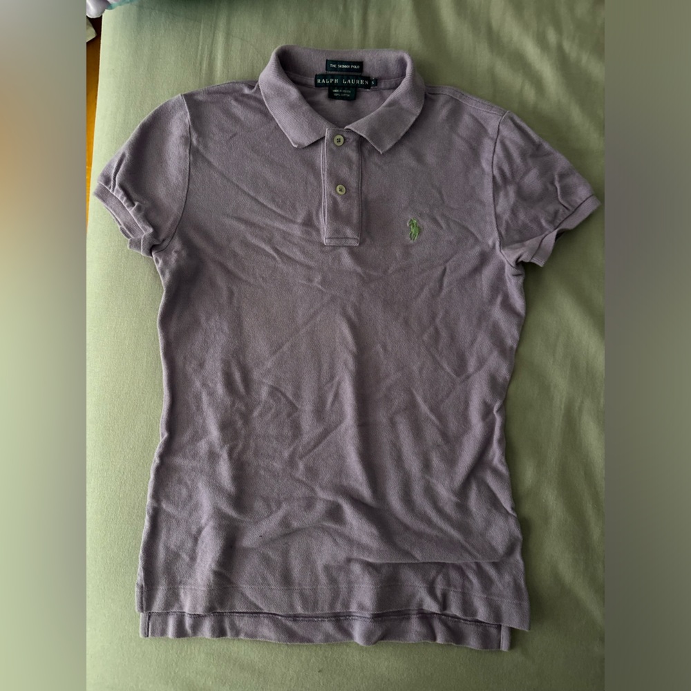 Ralph Lauren Lavender Polo with Green Accent